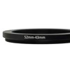 vhbw 52mm to 43mm Step Down Ring Adapter for Camera