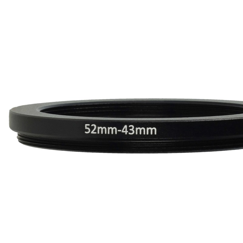 vhbw 52mm to 43mm Step Down Ring Adapter for Camera
