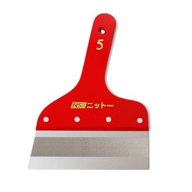 NITTO Knitwear Spatula Flat Putty Bella Red 5.9 inches (150 mm) 1 Piece