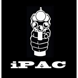 Makarios LLC Gun iPac Cars Trucks Vans Walls Laptop MKR| White |5.5 x 5|MKR481