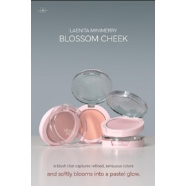 LAENITA MINIMERRY BLOSSOM CHEEK 5 g / 0.17 oz., 01 LILAC, 02 PEONY, 03 GERANIUM, natural flush, daily makeup (03 GERANIUM)