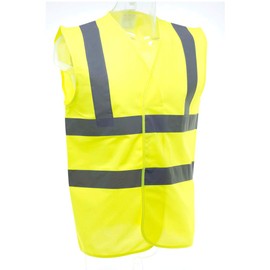 Yoko Unisex Premium Hi-Vis Waistcoat Vest / Jacket (M) (Black)