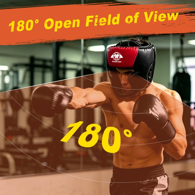 11 PCS Boxing Gear Set with Headgear Complete Boxing Training