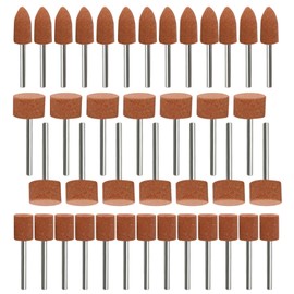VZU 48-Piece Corundum Grinding Tip Set, 1/8 Inch Shank for Dremel Grinding Attachments, Grinding Attachment for Cordless Screwdrivers and Drills, Grinding Stone Grinding Pen for Grinding, Polishing,