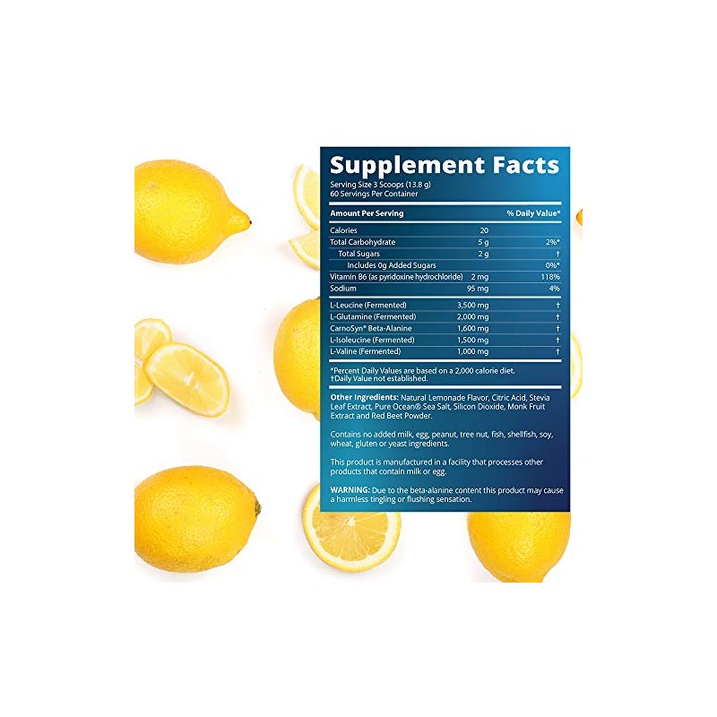 MRM BCAA+G RELOAD Post-Workout Recovery – Lemon, 840g - 60