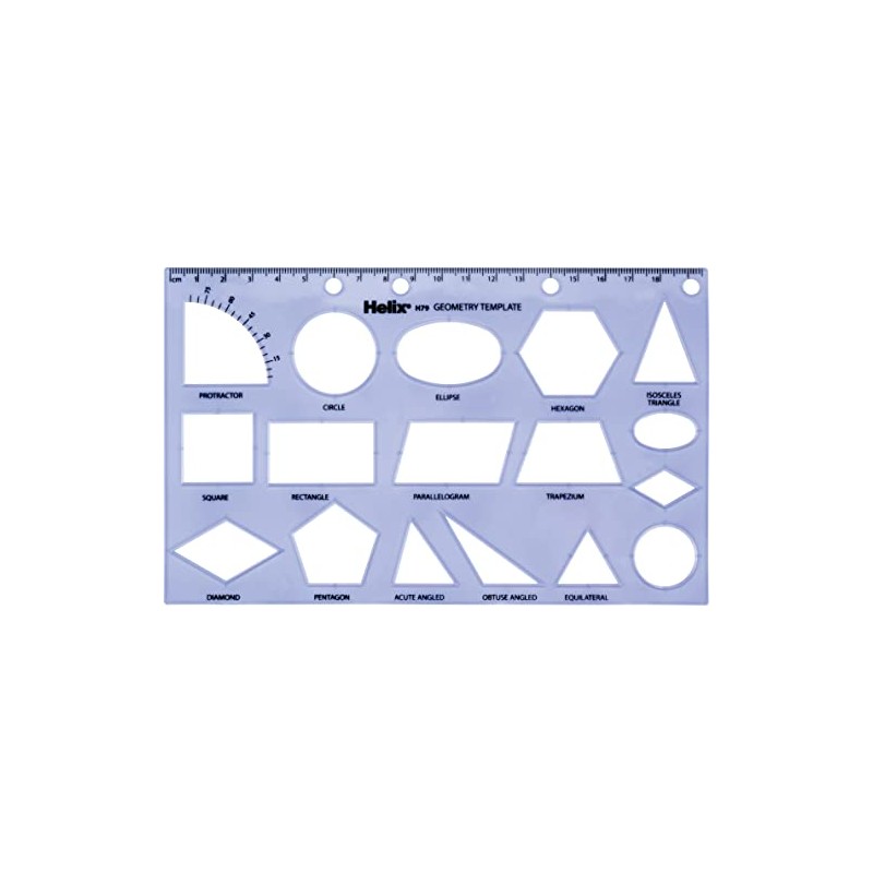 Maped Helix USA - Geometry Shapes Drawing Template - 17