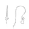 20pcs Sterling Silver Daisy Flower Earring Hooks Ear Wire Earwire