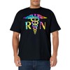 Lovely RN Registered Nurse Tie Dye T-Shirt