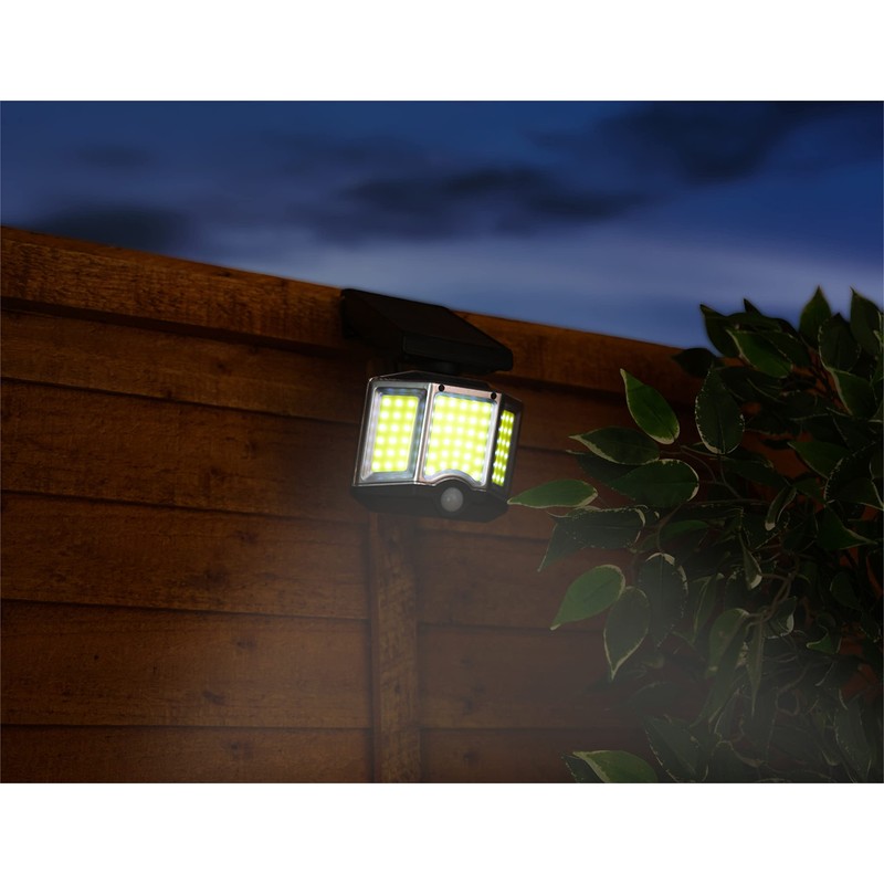 St Helens Home and Garden Outdoor Solar Security Wall Lamp