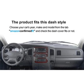 Yiz Dashboard Cover Dash Cover Mat Custom Fit for Dodge Ram 1500 2002-2005,2500/3500 2003-2005 (02-05DarkGray) Y22