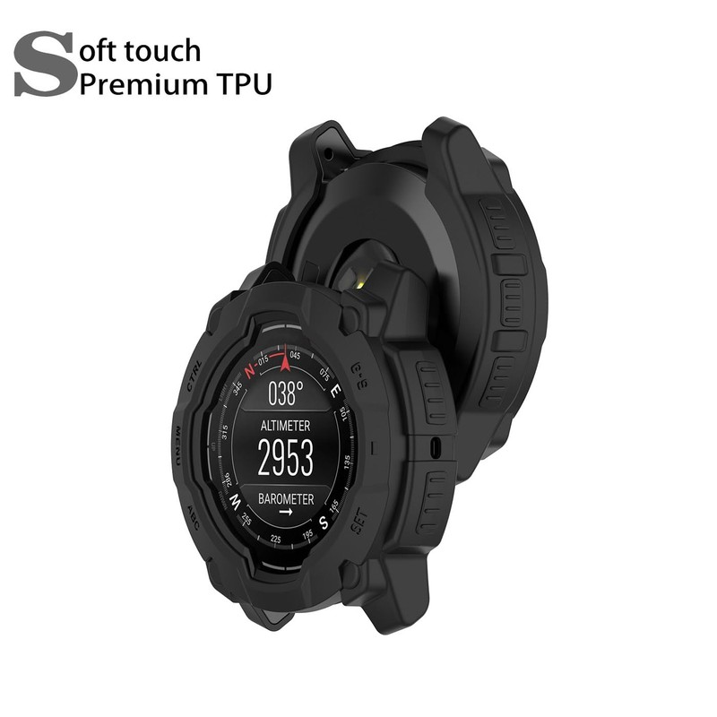 HOMTERN Cases Designed for Garmin instinct 3 50MM,Soft TPU Lightweight