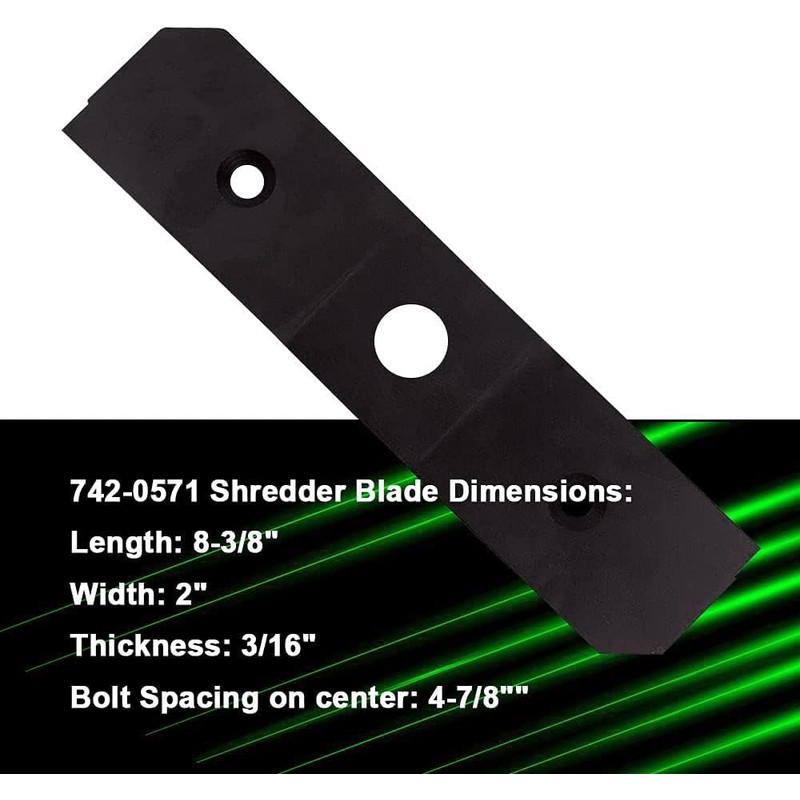 781-0490 742-0571 Shredder Chipper Blade Kit Fits for MTD Troy-Bilt