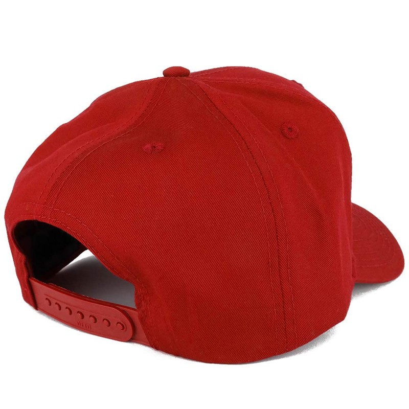Ajustable Color Sólido poliéster, algodón, lisa en blanco Snapback Gorra