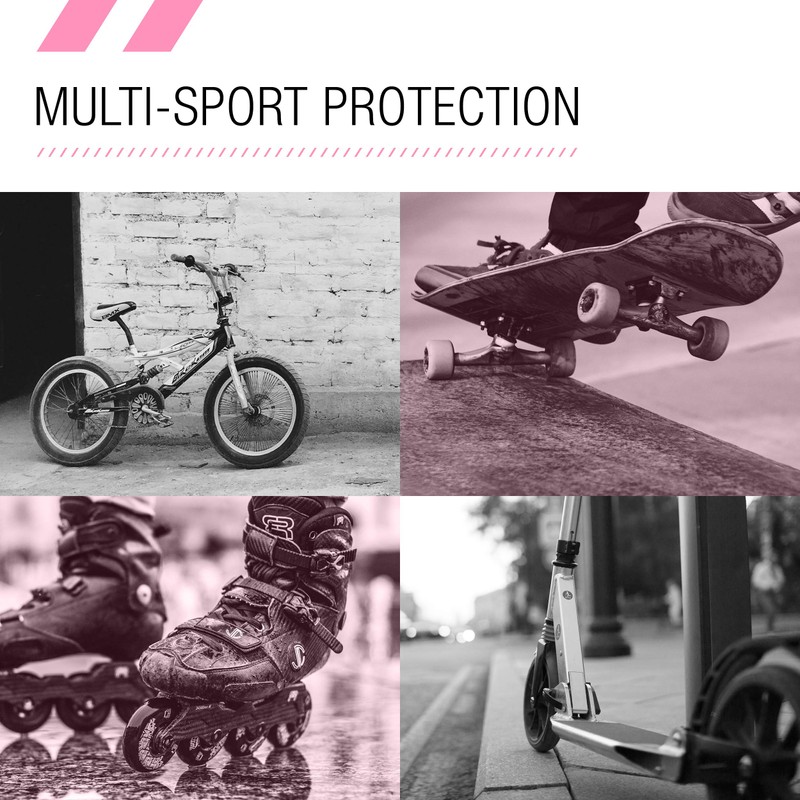 80Six Kids’ Multi-Sport Pad Set with Wristguards, Elbow Pads, and