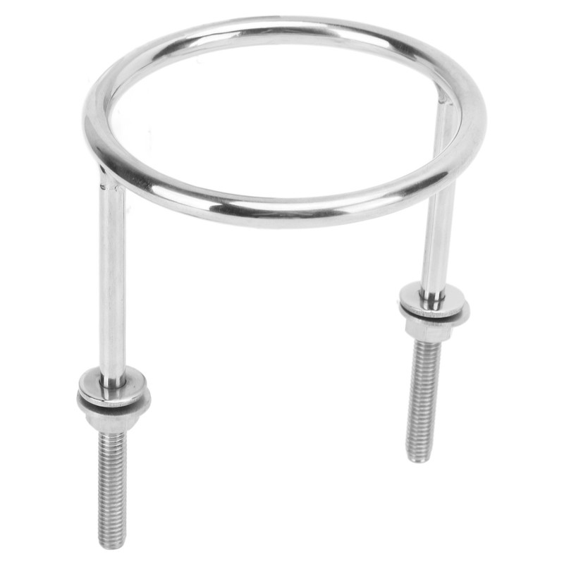 Boat Ring Cup Holder 316 Stainless Steel Polished Anti Tilt