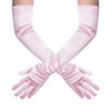 Wobe Long Opera Party 20s Satin Gloves Stretchy Adult Size