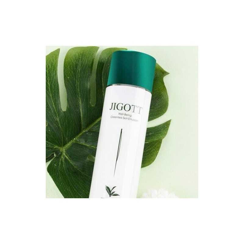 Jigott Well-Being Green Tea Skincare 3 Set - Toner, Emulsion,