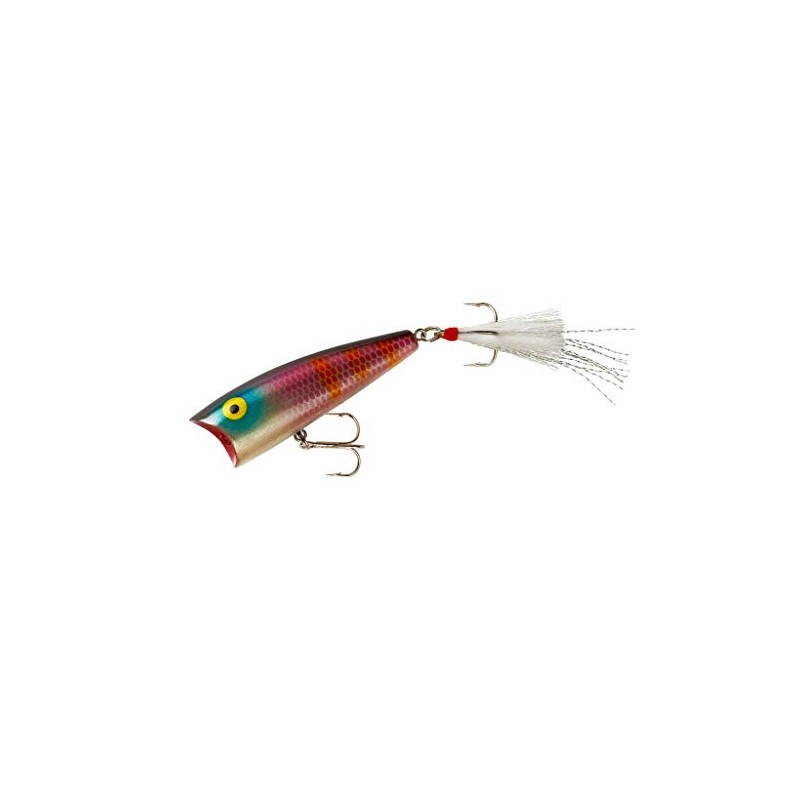 Rebel Lures Pop-R Topwater Popper Fishing Lure, Purple Shad, Pro