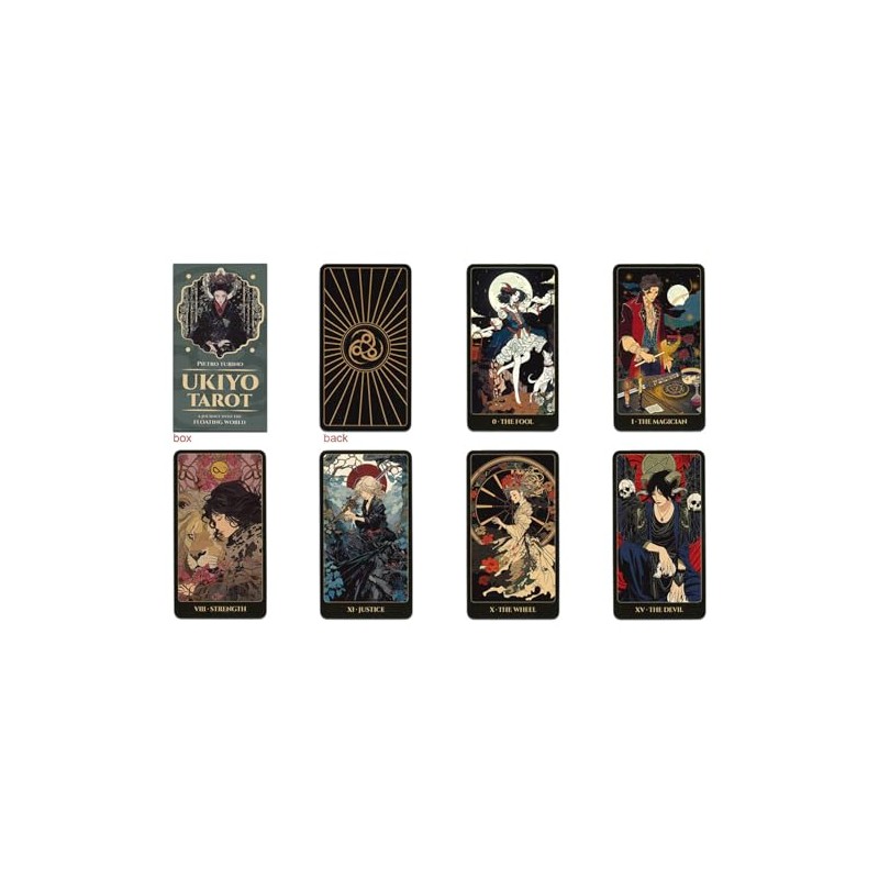 ニチユー(Nichiyu) タロットカード 占い ライダー版 78枚 正規輸入品 浮世タロット UKIYO TAROT 儚さの中に、美しさを見つけるタロット
