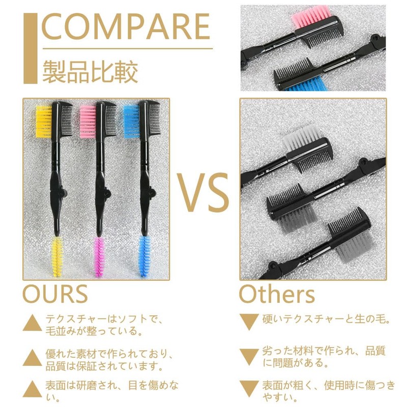 Eyebrow Brushes 3pcs Foldable Multi-function Universal Eyelash & Eyebrow Makeup