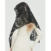 Leimandy Black Lace Shawl Rectangular Veils for Women Church Veils