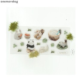 ONEMOREBAG I Live With Six Cats Sticker 1ea