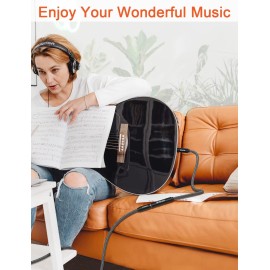 Vanaux 1/4 Inch Extension Cable, 6.35mm 1/4" TRS Male to Female Headphone Guitar Ext...