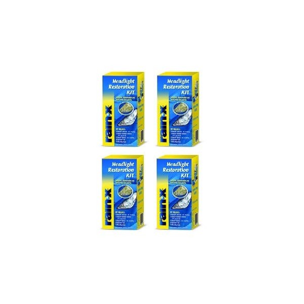 Rain-X 800001809 Headlight Restoration Kit (4 PACK)