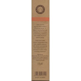 ORGANIC GOODNESS MASALA INCENSE STICKS PATCHOULI 15 GRAMS PER BOX