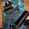 4-Inch Rubber Brayer Roller & 4-Inch Plastic Stamp Making Pressure