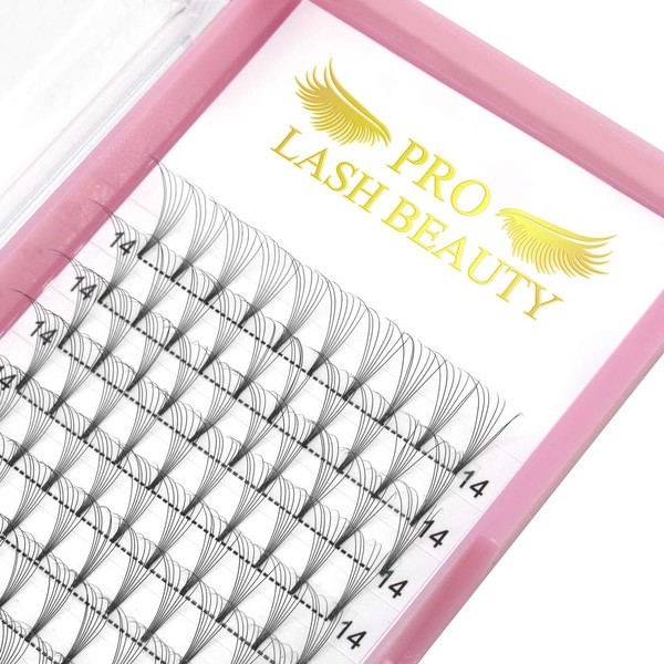 Premade Volume Eyelash Extensions Short Stem 8D-C-0.07-11 Premade Fans Eyelash