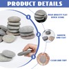 Mein HERZ Stones for Painting, 16 Pieces Flat Stones for