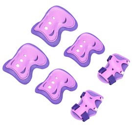 DSCD Knee Pad for Kids Youth: Toddler Elbow Pads for Aged 3-14 - Wrist Guards Protective Gear Set for Roller Skates Cycling BMX Bike Skateboard Inline Skatings Scooter Riding Sports,M