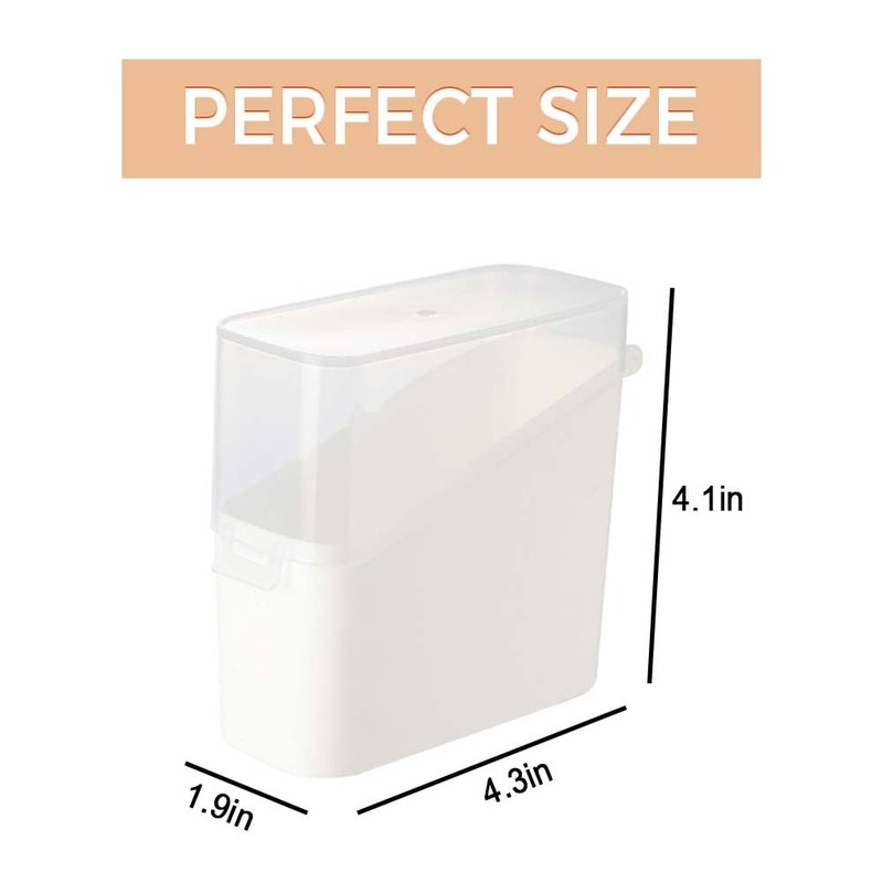 MININAI Sliced Cheese Container for Fridge, 2/4 PCS Cheese Storage