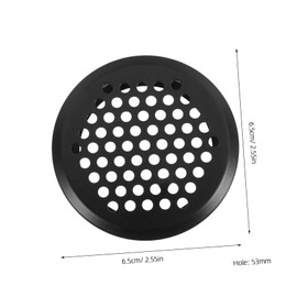 Operitacx 12pcs Stainless Steel Cabinet Air Vent Mesh Covers Durable Ventilation for Wardrobe Furniture Closet Air Circulation Opening