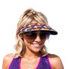 Rainbow Pride Foam Visor Attaches to Sunglasses, Unisex, 2 Visors