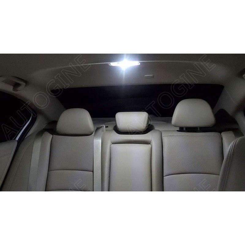 AUTOGINE White LED Interior Lights Kit Package for Honda Civic