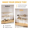 Floating Shelf Bracket 10Inch, 8Pack Gold Shelf Brackets Bathroom Shelf
