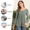 Addtoo Womens 2024 Casual Tunic Tops Fall Long Sleeve Blouse