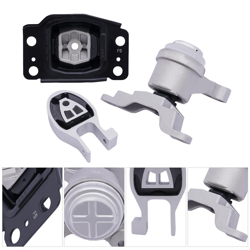 NTINGDE 3PCS Engine Motor & Trans Mount Set Compatible with