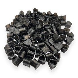 Heart Shaped Tattoo Ink Cups Medium #13 100pcs Plastic Disposable Tattoo Ink Cups For Tattoo Permanent Makeup Container Cap Tattoo Accessory,Tattoo Ink,Tattoo Supplies,Tattoo Kits (BLACK SPARKLE)