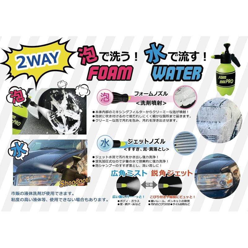 Digital Land Air Pressurized Handy Car Wash Machine FOAM MAX