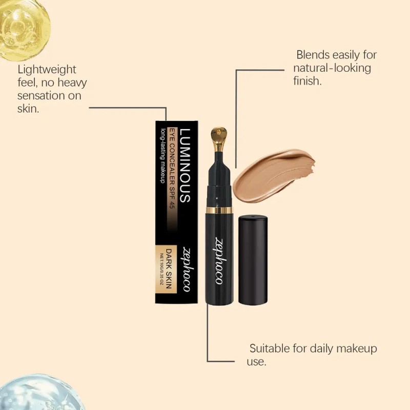 Corrector De Ojeras Luminoso Para Tonos De Piel Oscuros;
