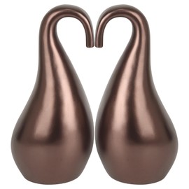 Double Urns for Human Ashes Adult Male Female,Companion Urns for Husband and Wife Together,Shape of Swan and Heart Urn for Human Ashes Adult Women Man (420 Cu/in Total)