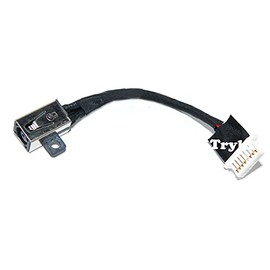 Tryhi DC in Power Jack Cable for Dell Inspiron 7706 2N1 P98F 450.0JX05.0021 GKHVN 0GKHVN I7300-5395SLV-PUS Vostro 5501 08NR4T 450.0KD0D.0041 Laptop Charging Port Plug Socket Connector Harness