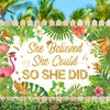 Hawaiian Luau Graduation Decoration Banner She Believed She Could So