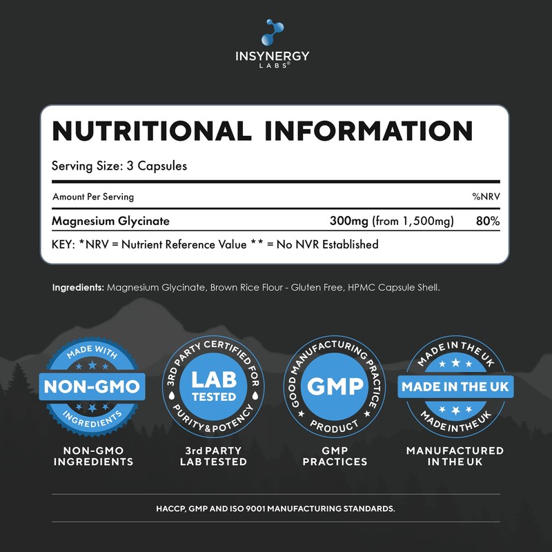 Ultra Premium Magnesium Glycinate Supplement (Pro Series Magnesium 1,500mg) Magnesium