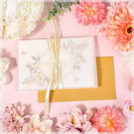 130 Pcs Vellum Translucent Paper 8.5 x 11 inches Tracing Vellum Invitation Paper for Vintage Greeting Card Overlays, Lanterns, Envelope Sketching Crafting Scrapbooking, Journaling (93gsm/63lb)