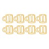 Office Clips 100pcs Cute Paper Yellow Cup Style Strong Metal