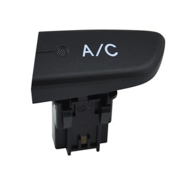 Car Air Conditioning Switch, Car ABS Air Conditioning Switch with Cap 6554KX Replacement, Air Conditioning AC Unit Control Button Switch for Citroen C1 2005-2014